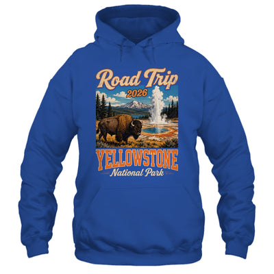 Road Trip 2026 Yellowstone National Park Bison Men Women Shirt & Tank Top | teecentury