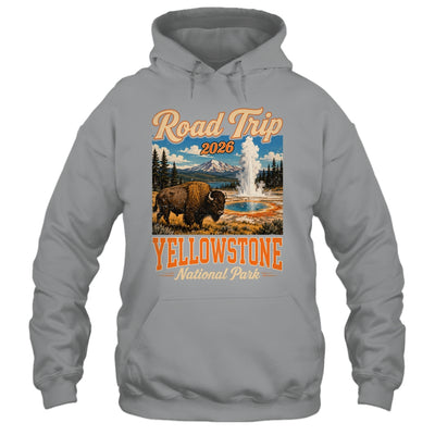 Road Trip 2026 Yellowstone National Park Bison Men Women Shirt & Tank Top | teecentury