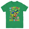 Roaring Into 2nd Grade Back To School Boys T-Rex Dinosaur Youth Shirt | teecentury