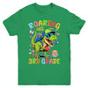 Roaring Into 3rd Grade Back To School Boys T-Rex Dinosaur Youth Shirt | teecentury