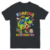 Roaring Into Kindergarten Back To School Boys T-Rex Dinosaur Youth Shirt | teecentury