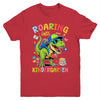 Roaring Into Kindergarten Back To School Boys T-Rex Dinosaur Youth Shirt | teecentury