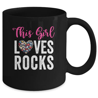 Rock Collector Hunting Girl Women Stones Geology Rockhound Mug | teecentury