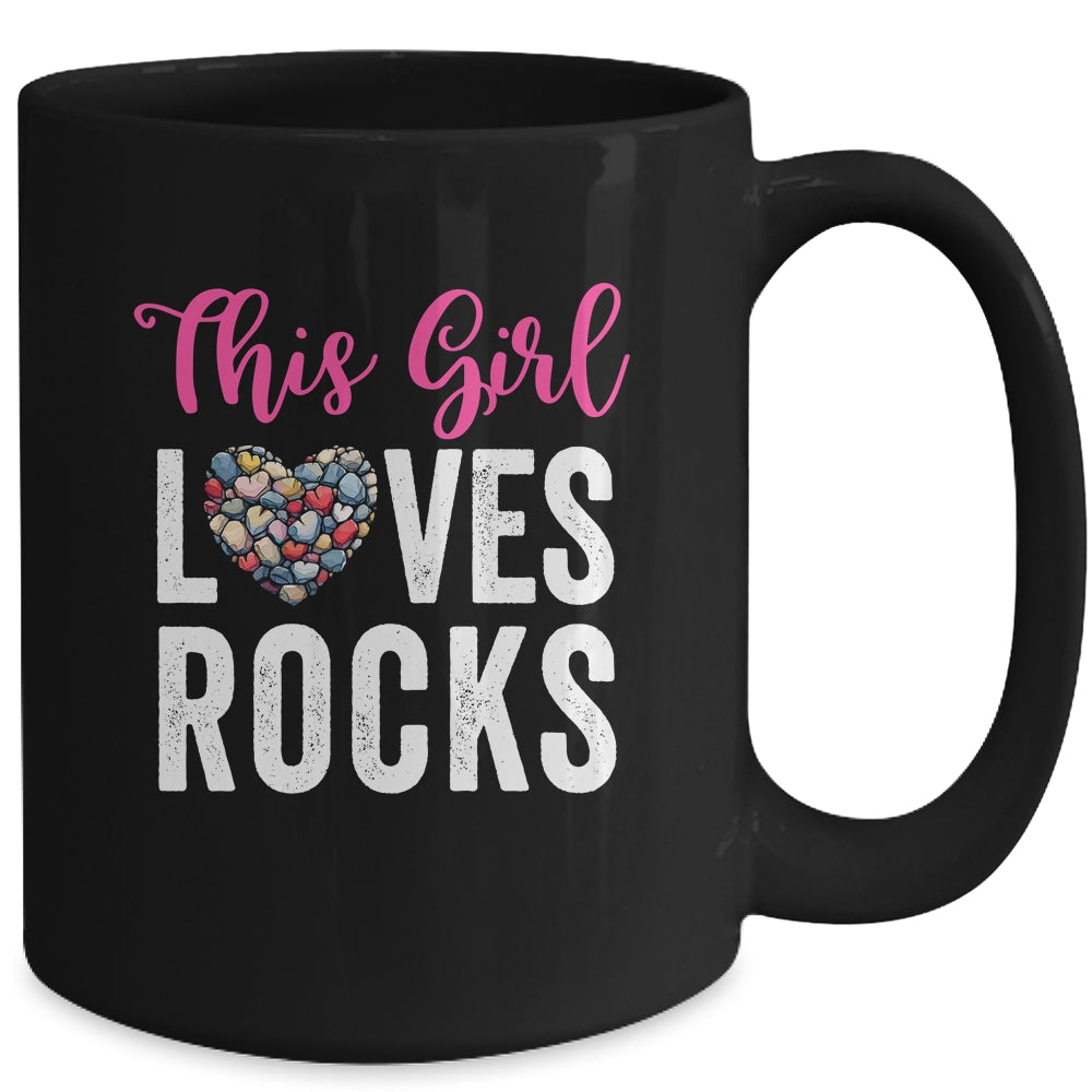Rock Collector Hunting Girl Women Stones Geology Rockhound Mug | teecentury