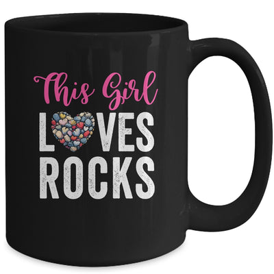 Rock Collector Hunting Girl Women Stones Geology Rockhound Mug | teecentury