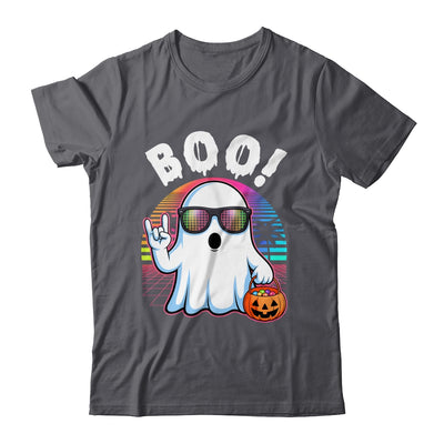 Rock Ghost Retro Halloween Pumpkin Funny Boo Women Shirt & Hoodie | teecentury