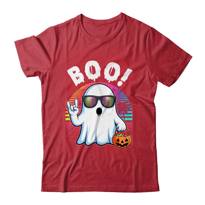 Rock Ghost Retro Halloween Pumpkin Funny Boo Women Shirt & Hoodie | teecentury