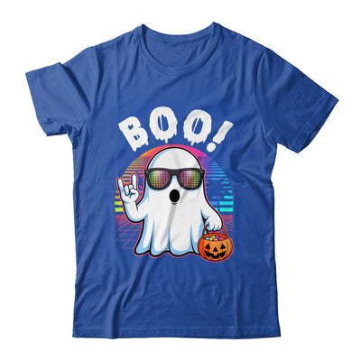 Rock Ghost Retro Halloween Pumpkin Funny Boo Women Shirt & Hoodie | teecentury