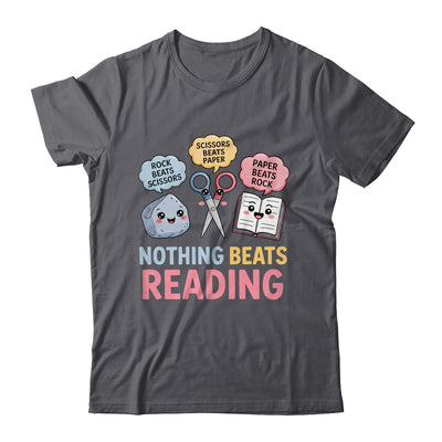 Rock Paper Scissors Nothing Beats Reading Funny Book Lover Shirt & Hoodie | teecentury
