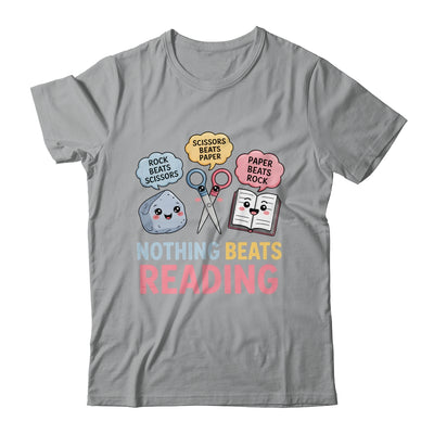Rock Paper Scissors Nothing Beats Reading Funny Book Lover Shirt & Hoodie | teecentury