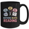 Rock Paper Scissors Nothing Beats Reading Funny Book Lover Mug | teecentury