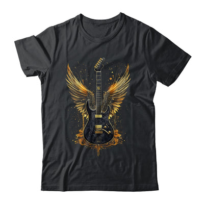 Rock & Roll Guitar With Wings Vintage Retro 80s Music Shirt & Hoodie | teecentury