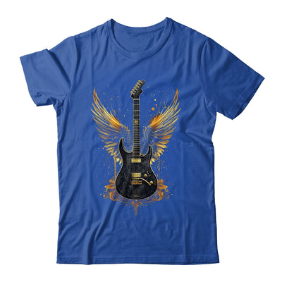 Rock & Roll Guitar With Wings Vintage Retro 80s Music Shirt & Hoodie | teecentury
