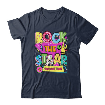 Rock The Staar Test Testing Day Retro Groovy Teacher Stars Shirt & Hoodie | teecentury