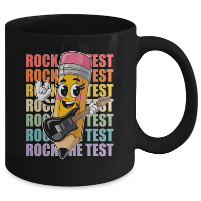 Rock The Test Day Teacher Testing Day Motivational Funny Mug | teecentury