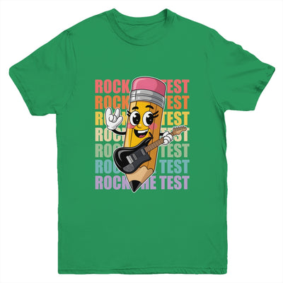 Rock The Test Day Teacher Testing Day Motivational Funny Youth Shirt | teecentury