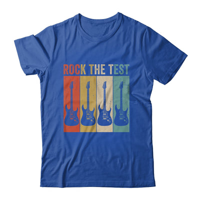 Rock The Test Guitar Teacher Test Day Testing Day Vintage Shirt & Hoodie | teecentury