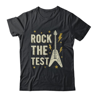 Rock The Test Guitar Testing Day Teacher Test Day Teacher Shirt & Hoodie | teecentury
