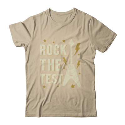 Rock The Test Guitar Testing Day Teacher Test Day Teacher Shirt & Hoodie | teecentury