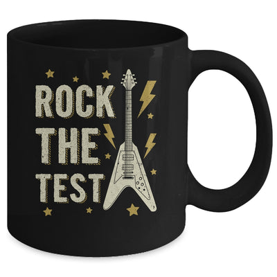 Rock The Test Guitar Testing Day Teacher Test Day Teacher Mug | teecentury