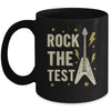 Rock The Test Guitar Testing Day Teacher Test Day Teacher Mug | teecentury
