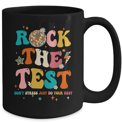 Rock The Test Testing Day Don't Stress Do Your Best Test Day Mug | teecentury