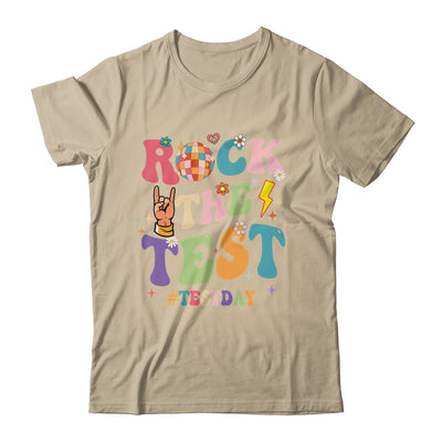 Rock The Test Testing Day Retro Motivational Teacher Student Shirt & Hoodie | teecentury