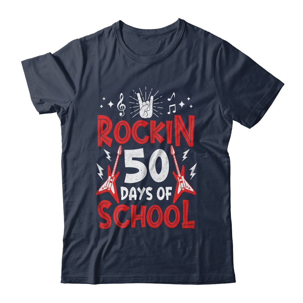 Rockin 50 Days Of School 50th Day Of School 50 Days Smarter Shirt & Hoodie | teecentury