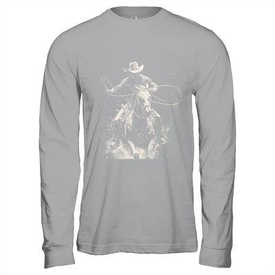 Rodeo Cowboy Dark Western Horse Vintage Art Graphic Men Shirt & Hoodie | teecentury