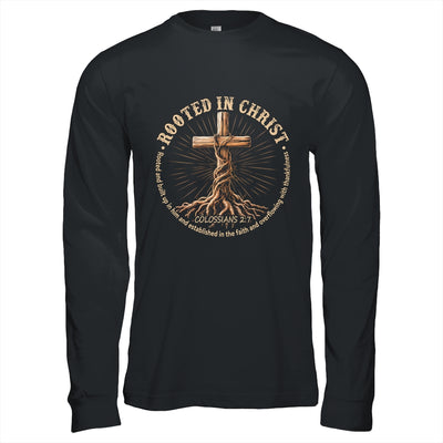 Rooted In Christ Jesus Christian For Men Women Cross Faith Shirt & Hoodie | teecentury
