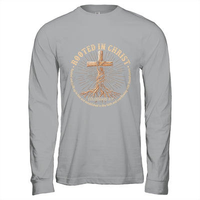 Rooted In Christ Jesus Christian For Men Women Cross Faith Shirt & Hoodie | teecentury