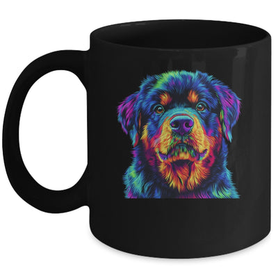 Rottweiler Dog Colorful Face Dog Lover Men Women Mug | teecentury