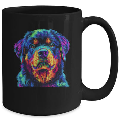 Rottweiler Dog Colorful Face Dog Lover Men Women Mug | teecentury