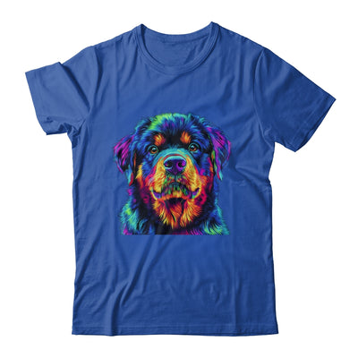 Rottweiler Dog Colorful Face Dog Lover Men Women Shirt & Tank Top | teecentury