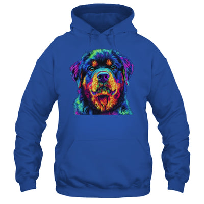 Rottweiler Dog Colorful Face Dog Lover Men Women Shirt & Tank Top | teecentury