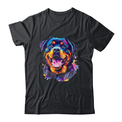 Rottweiler Mom Lover Puppy Dog Watercolor Tie Dye Painting Shirt & Tank Top | teecentury