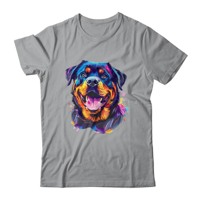 Rottweiler Mom Lover Puppy Dog Watercolor Tie Dye Painting Shirt & Tank Top | teecentury