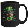 Rottweiler St Patricks Day Leprechaun Shamrock Irish Mug | teecentury