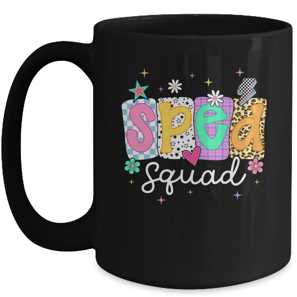 SPED Teacher Squad Floral Special Education Back To School Mug | teecentury