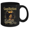 Sagittarius Queen Birthday Afro Girls Black Zodiac Birthday Mug | teecentury