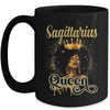 Sagittarius Queen Birthday Afro Girls Black Zodiac Birthday Mug | teecentury