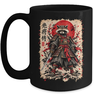 Samurai Raccoon Japanese Warrior Art Vintage Anime Graphic Mug | teecentury