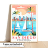 San Diego Travel Print Poster California Balboa Park Souvenir Wall Art Landscape Picture Suitable For Home Room Living Room Office Bedroom Decor Unframed | teecentury