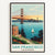 San Francisco California Poster Vintage Travel Landscape Wall Decor Wall Art Posters Prints Paintings Pictures For Living Room Bedroom Decoration Unframed | teecentury