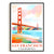 San Francisco Travel Print Poster California Golden Gate Bridge Souvenir Wall Art Landscape Watercolor Picture For Home Room Living Room Office Bedroom Decor Unframed | teecentury