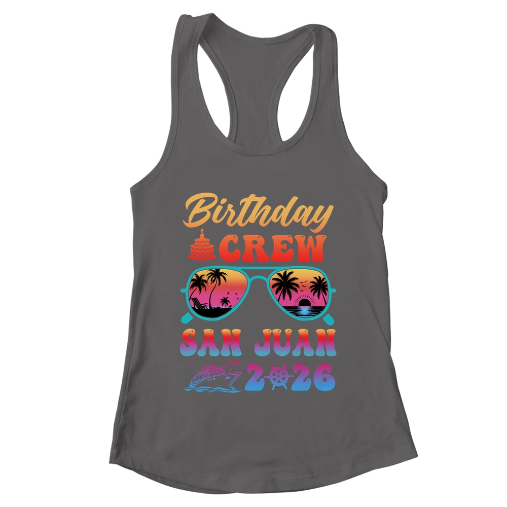 San Juan Birthday Crew Vacation Cruise 2026 Summer Trip Group Shirt & Tank Top | teecentury