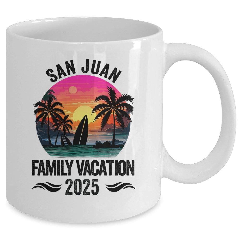 San Juan Family Vacation 2025 Matching Outfits Beach Summer Mug | teecentury