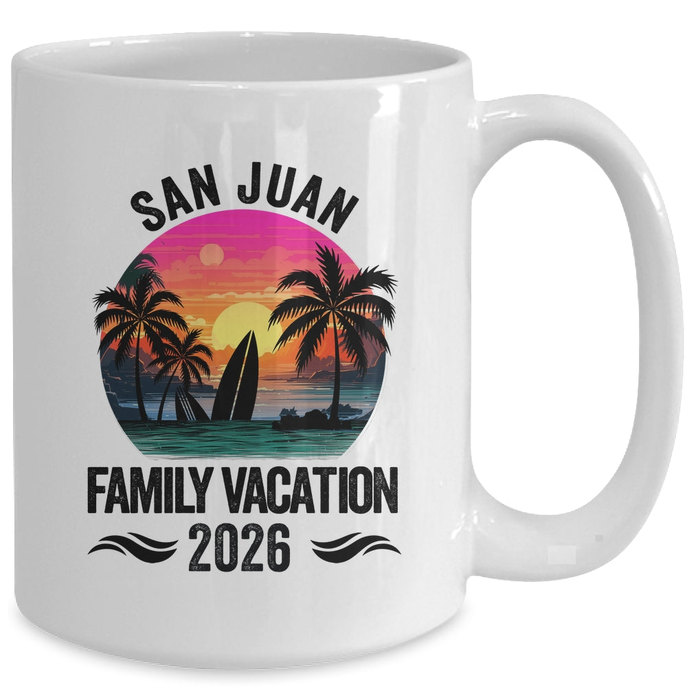 San Juan Family Vacation 2026 Matching Outfits Beach Summer Mug | teecentury