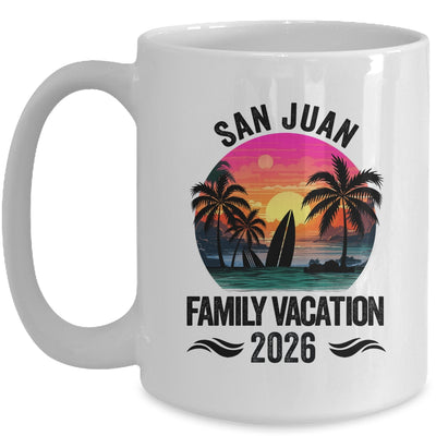 San Juan Family Vacation 2026 Matching Outfits Beach Summer Mug | teecentury