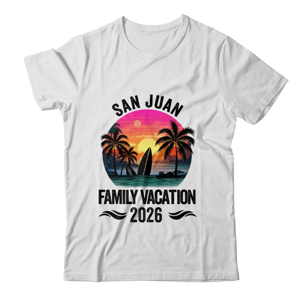 San Juan Family Vacation 2026 Matching Outfits Beach Summer Shirt & Tank Top | teecentury